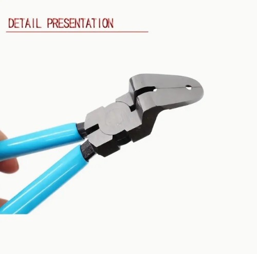 자동차 리벳 및 와이어 스트리핑용 다목적 대각선 플라이어 - 톱니 모양 그립이 있는 다기능 패스너 제거 도구, 파란색 손잡이가 달린 드라이버 부착물, 자동차 및 DIY 프로젝트를 위한 내구성 강철 구조
