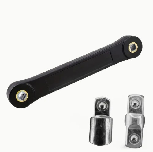 다기능 토크 렌치 세트, 범용 연장 자동차 수리 렌치, 두 개의 변환 헤드, 기계 작동 모드, 금속 및 플라스틱 재질, 전기 필요 없음, 자동차 유지보수 및 수리용