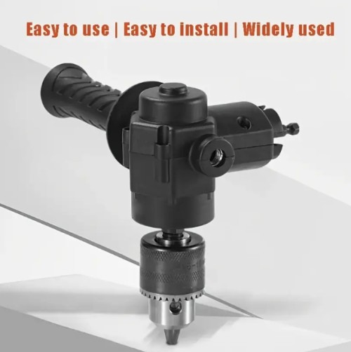 다기능 임팩트 드릴 90도 코너 어댑터, 전기 범용 스크루드라이버 회전용, 내구성 있는 금속 및 플라스틱 구조, 홈 리노베이션 도구 액세서리용 임팩트 드릴 앵글 익스텐더, 다기능 드릴 비트 어댑터 | 인체공학적 디자인 | 금속-플라스틱 어댑터