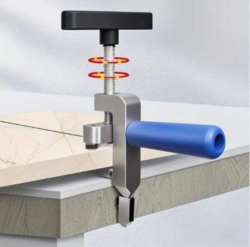 다이아몬드 롤러가 있는 2-in-1 수동 유리 타일 커터 - DIY 및 건설 정밀 절단 도구, 조절 가능한 금속 베이스 & 그립퍼, 가벼운 휴대용 디자인 (튼튼한 프레임 + 파란색 나사), 인체공학적 그립, 내구성 있는 구조, 유리 타일 절단용 커터, 견고한 도구 설계, 다이아몬드 롤러 블레이드