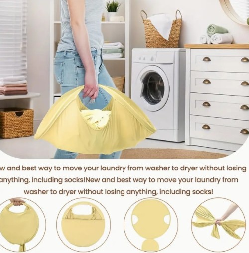 1 세트 접이식 세탁 바구니, 쉬운 보관 세탁기, 편리한 사용 세탁 가방, 직물, 원형, 욕실, 캐주얼 스타일, 손잡이 포함, 세탁 바구니, 세탁 바구니