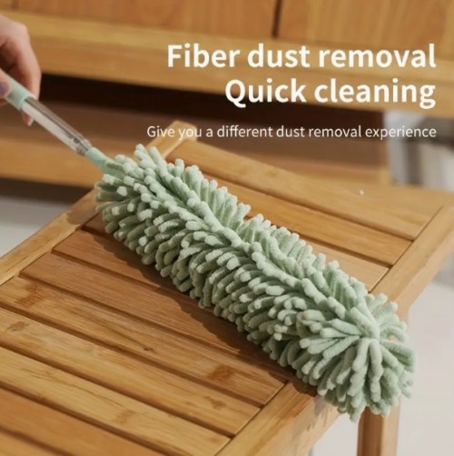 1개, 리트랙터블 소프트 먼지털이 브러시 - 보풀 없이 사용 가능. 가정용 및 사무실 필수품, 개학 시즌을 위한 청소 도구