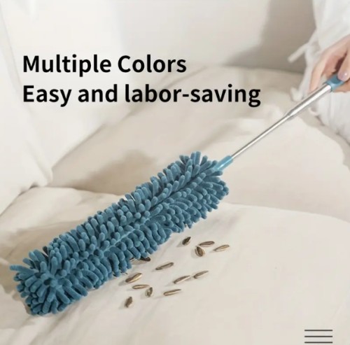 1개, 리트랙터블 소프트 먼지털이 브러시 - 보풀 없이 사용 가능. 가정용 및 사무실 필수품, 개학 시즌을 위한 청소 도구