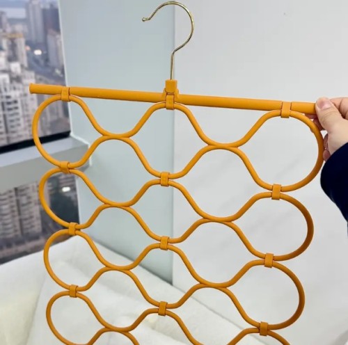 1개, 내구성 있는 실리콘 스카프 걸이대, 스카프, 넥타이, 양말, 옷을 위한 다기능 미끄럼 방지 걸이, 가정, 기숙사, 옷장용 미완성 플라스틱 보관함 - 한 개의 후크, 다중 걸이