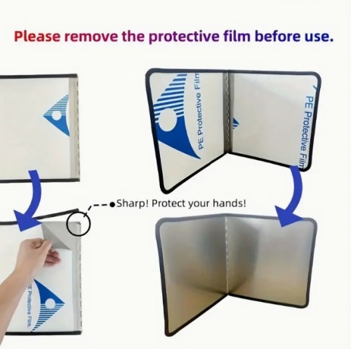 2pcs 스테인리스 스플래시 가드 세트 - 열 저항성, 비끈 주방 스토브 보호용 접이식 패널 - 1pc 듀얼 패널 디자인