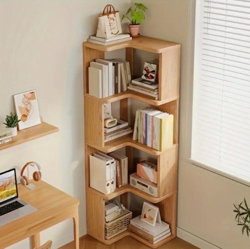 공간 절약형 코너 캐비닛 - 내구성 강한 원목 제작, 간편 조립 바닥 설치 또는 벽걸이 가능 선반 정리대, 거실·침실·홈오피스용 다층 수납 선반 - 책, 장식품, 전자기기 보관을 위한 튼튼한 모서리 유닛, 현대적 미니멀리스트 가구, 세련된 디자인, 내구성 있는 정리함, 다용도 선반, 소형 공간 솔루션