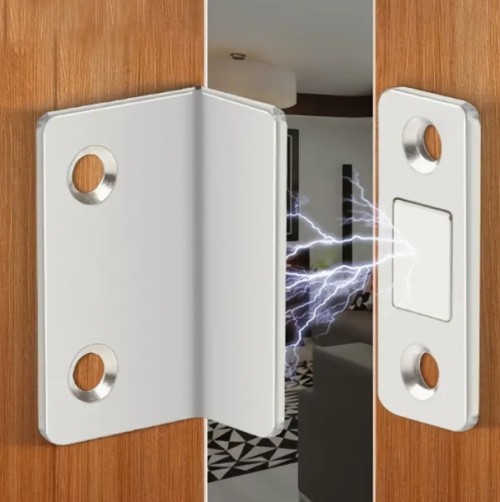 8pcs 강력한 자석 문 클립 캐비닛 및 옷장용 - 쉬운 설치, 슬라이딩 문용 컴팩트하고 효과적인 자석 문 스폰터, 가정 및 사무실 사용에 이상적