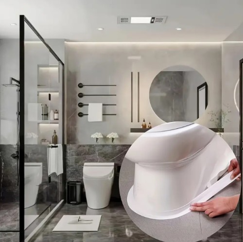 화이트 방수 실링 테이프 5롤, 3.8 * 100cm, 주방 및 욕실용, 싱크대, 변기, 벽 틈새 커버 스트립, 할로윈 및 크리스마스 홈 데코 제품, 욕실 액세서리, 주방 실링, 싱크대 보호, 깔끔한 엣지 테이프, 무봉합 마감, 강력 그립, 방수 소재, 자가 접착 테이프, 접착 실링, 가정용 필수품, DIY 애호가용