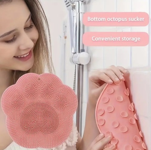 흡착컵이 있는 욕실 마사지 매트 세트, 무알코올, 편안한 샤워용 허리 및 발 청소 마사지 매트