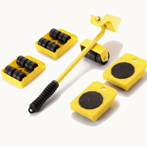 5pcs 강력한 가구 이동 시스템, 충전되지 않음, 배터리 필요 없음, 하드웨어 이동 도구 세트와 함께 리프터 도구 세트