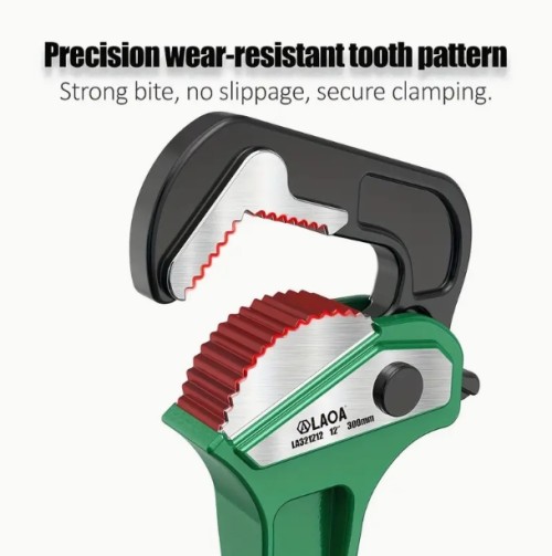 LAOA 헤비 듀티 파이프 플라이어, 다기능, 빠른 파이프 플라이어, 유니버설 목구멍 플라이어, 25.4cm/30.48cm/35.56cm/45.72cm, 3-jaw 잠금, 기계적 작동, 금속 재질