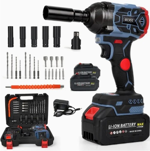 ocicc 고출력 무선 전동 임팩렌치 충전식 강력 소형 배터리 대용량 국내 배송