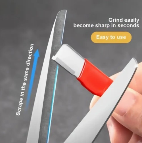 1개 전문 정밀 칼과 가위 연마기 - 텅스텐 강철 및 다이아몬드 세라믹, 정원 가위, 금속 및 플라스틱을 포함한 모든 종류의 칼날에 적합하며 전기 없이 수동으로 사용 가능합니다.