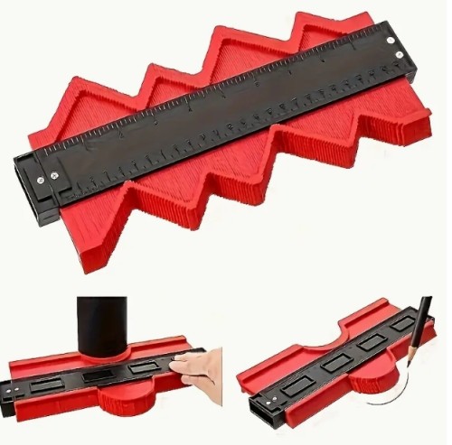 다양한 각도에서 모양을 측정하기 편리한, 원하는 대로 변형할 수 있는 플라스틱 윤곽 측정 기구, 원하는 대로 늘리고 축소할 수 있으며 재사용 가능