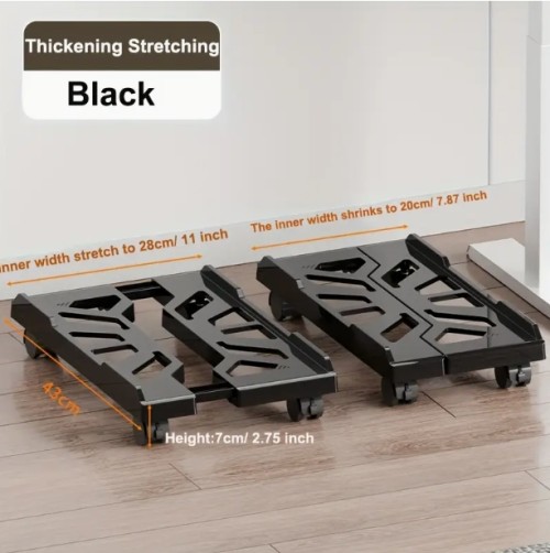 1pc 조절 가능한 노트북 스탠드 트레이 - 내구성 있는 플라스틱 컴퓨터 및 프린터 홀더, 360° 회전 가능한 베이스, 사무실, 프린터, 에어컨, 소형 가전제품용 휴대용 컴팩트 디자인 - PC, 프린터, 컴퓨터 액세서리와 호환 가능, 다용도 트레이, 튼튼한 구조