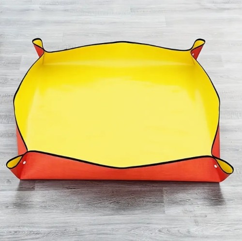 방수 PE 식물 재배 매트 – 휴대용 실내/외부 원예 매트, 다육식물, 이식 및 화분용 – 가벼우며 내구성이 뛰어나고 손잡이가 있어 사용이 편리한, 식물 매트 방수