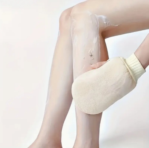 피부 벗기기, 샤워 스크럽용 장갑, 죽은 피부 제거용 장갑