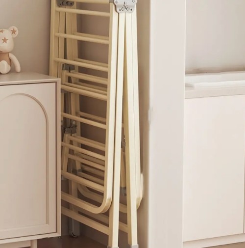 튼튼한 접이식 행거 건조대 베란다 실내 가정용 건조대 조절 가능하고 설치가 필요 없는 이송식 건조대 기숙사/침실 건조대 실내외 모두 사용 가능한 금속 건조대