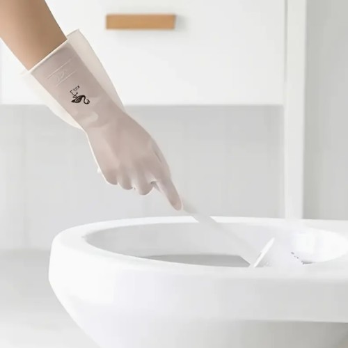 3쌍, 두꺼운 가정용 방수 청소 장갑, 주방 세척 방수 장갑, 미끄럼 방지 장갑, 욕실 청소 장갑, 야외 방수 장갑, 다목적 방수 청소 장갑