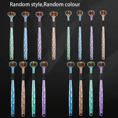 20개 초소프트 삼면 칫솔 세트, 잇몸 깊은 청결 관리 - 신선한 입냄새, 일상 구강 케어에 이상적, 가정용 다색, 인체공학 핸들 포함