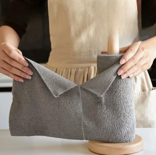 20개 두꺼운 마이크로화이버 식기 타월 롤 - 고흡수성, 오일 및 얼룩 제거, 내구성 강한 주방용, 욕실 및 야외 청소용 - 빠른 건조 클리닝 천, 주방 필수품, 현대적 주방 용품, 고흡수 원단