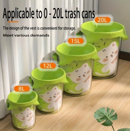 2롤/30개 & 4롤/60개 쓰레기봉투, 손잡이 초두꺼운 끈끈이 주방용 쓰레기봉투, 실용적인 청소용 봉투