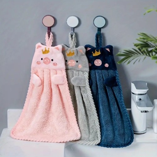 4팩 귀여운 동물 손수건 - 초소프트 마이크로파이버 코럴 플리스 주방 행주, 고흡수성 원단, 욕실 및 주방 사용에 완벽, 주방 손수건, 주방용 손수건, 마이크로파이버 주방 수건, 주방용 손수건, 주방용 행주