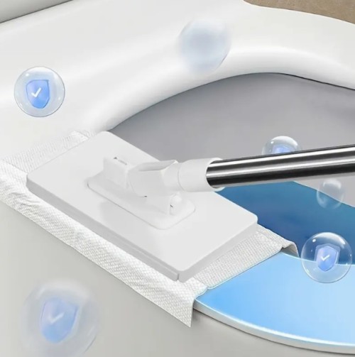 원클릭 천 교체 기능이 있는 핸즈프리 자동 플랫 몹 시스템 - 내구성 ABS 구조, 공간 절약형 디자인, 표준 청소천 호환 가능 - 주방, 욕실, 창문, 바닥 청소에 이상적 - 가정 및 상업용 청소에 적합한 다목적 청소 도구, 효율적인 천 메커니즘