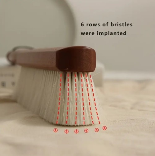 1pc 부드러운 양모 먼지 빗자루 나무 손잡이 - 침대, 소파, 가구, 코트 청소에 이상적 - 재사용 가능한 청소 빗자루 | 천연 섬유 브리스틀 | 내구성 있는 나무 손잡이, 집용 먼지 빗자루