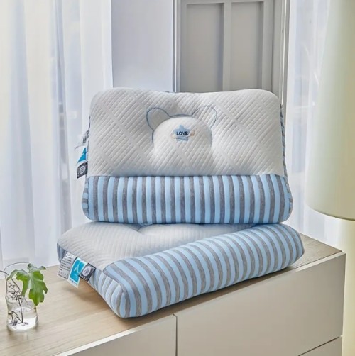 2개 세트 3D 자수 베개, 편안하고 부드러운 통기성 좋은 모던 미니멀리스트 스타일 지퍼형, 기계 세탁 가능, 다양한 수면에 적합, 목 보호 및 수면 보조 기능, 홈 & 호텔용 침구 액세서리, 베개 내장 포함