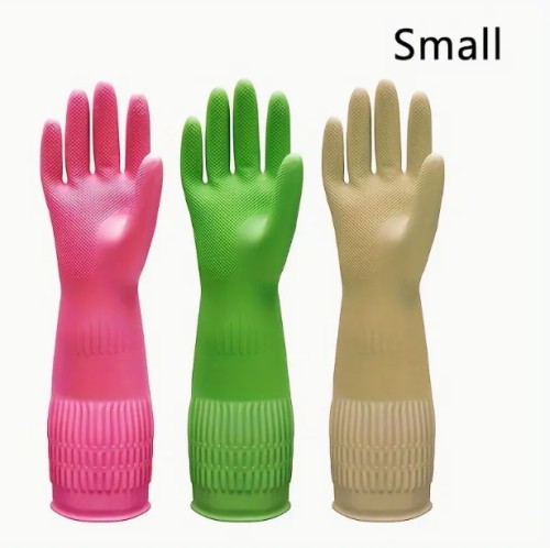 3쌍 프리미엄 청소장갑 - 방수, 미끄럼 방지, 주방용/설거지/세탁에 강력한 내구성 & 빠른 건조의 다목적 홈어시스턴트 - 필수 클리닝 도구