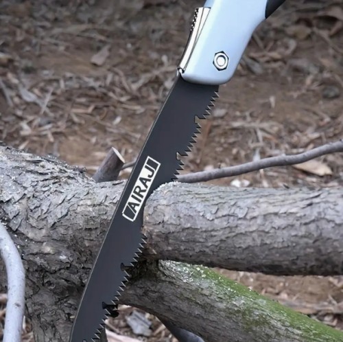 AIRAJ 1pc 산업용 스틸 접이식 면도기, 미끄럼 방지 내구성 있는 손잡이가 있는 수동 절단 도구, 야외 사용을 위한 세 가지 사양이 있습니다, 배터리가 없습니다