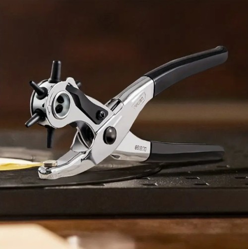 가죽 구멍 펀치 가죽, 벨트용 펀치 도구, 시계 밴드, 핸드백 스트랩 등, 헤비 듀티 로터리 펀처, 벨트 펀치 직경: 4.5/4 /3.5/3/2.5/2mm