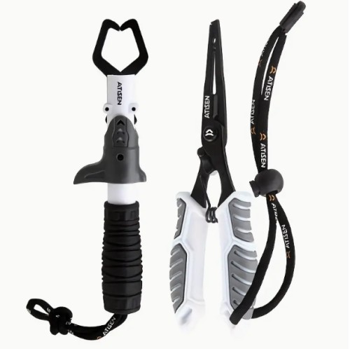 2pcs 스테인레스 스틸 낚시 펜치, 물고기 제어 장치, 야외 낚시 용품