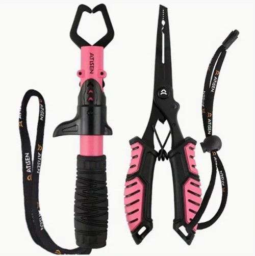 2pcs 스테인레스 스틸 낚시 펜치, 물고기 제어 장치, 야외 낚시 용품