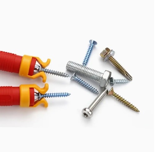 1개 나사 홀더, 나사 및 비트 그립을 위한 플라스틱 목공 도구, 수동 작동, 전기 필요 없음