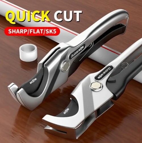 OuDiSi 고속강 PVC 파이프 커터 - 빠른 절단, 접이식 블레이드가 없는 물 및 알루미늄 파이프용