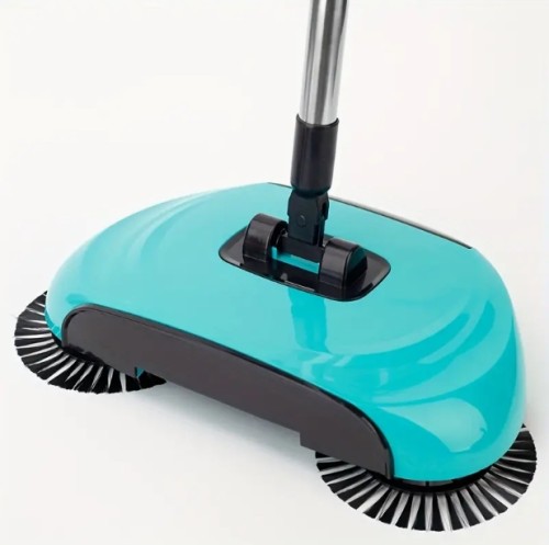 3-in-1 무선 빗자루 쓰레받기 & 걸레 콤보 - 경량 인체공학적 손잡이, 내구성 있는 플라스틱 하드우드 바닥 및 타일용 - 공간 절약형 다기능 청소 도구, 현대적인 디자인