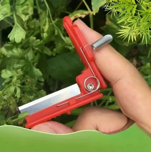 1pc 다기능 엄지 칼, 따기 손가락 칼, 원예 작은 단두대 칼, 잎을 제거하기 위해 차 재생 확인 따기 농장 정원 과수원 핀치 수염 손 도구에 사용되는 엄지 칼
