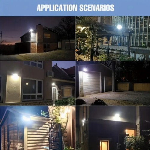 1개 태양광 조명, 모션 센서 안전조명, 야외 정원용 태양광 안전등, 현관문, 뒷마당, 계단, 차고에 적합, 리모컨 미포함