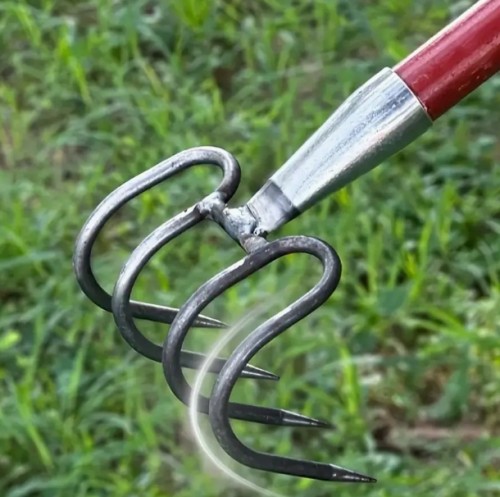 중량용 망간강 정원 가위 - 망간강 소재, 정원 가위, 잡초 제거, 토양 뒤집기용 다기능 도구 - 손잡이가 포함되어 있지 않음, 잎, 정원 가위, 농업, 정원 식물 심기용 적합