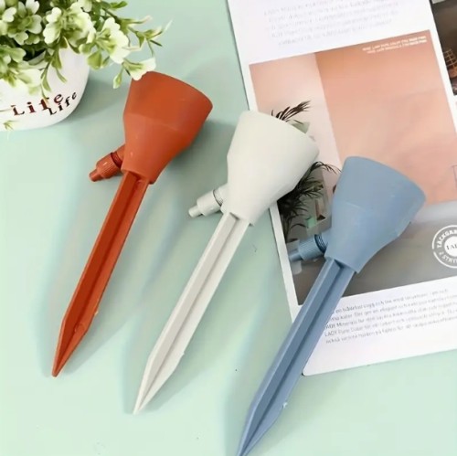 5pcs 자동 식물 수분 스파 세트, 조절 가능한 흐름 방수 관개 키트, 실내 및 정원 식물용, 표준 유럽 및 미국 스레드 병에 맞춰집니다, 배터리가 필요하지 않습니다, 효율적인 수분 시스템|조절 가능한 흐름 방수|내구성 있는 플라스틱 구조, 식물용 관개 스테이크