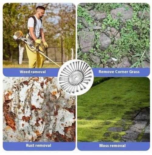 1개 6인치 스틸 와이어 잔디 깎기 헤드, 정원 도구 및 제초날 액세서리용