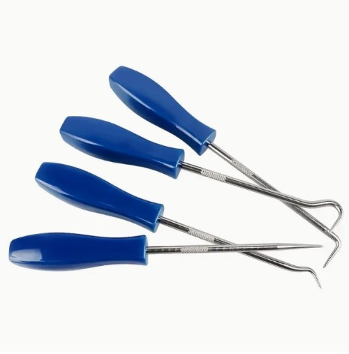 4개 세트 자동차 오일 씰 스크루드라이버 세트 - 내구성 있는 합금, O-링 및 가스켓 제거 도구