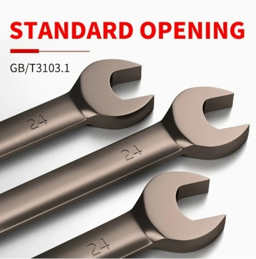 1pc 6-22mm 고품질 범용 조절 렌치 오픈 링 조합 렌치 크롬 바나듐 오픈 링 조합 렌치 자동 수리 미터법 손 도구, 높은 토크 렌치 도구 72 치아 제국 크기 표면 광택 남성용 선물