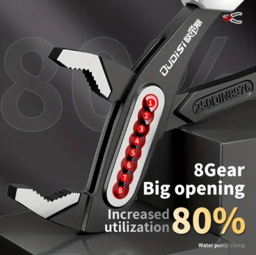 오디시 워터 펌프 플라이어 퀵 릴리즈 배관 플라이어 조절 가능한 파이프 렌치, 다기능 주방 싱크 스패너 렌치, 욕실 방수 클램프 핸드 툴